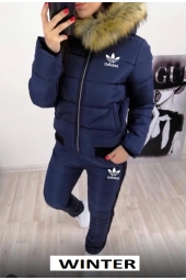 Женский утепленный горнолыжный костюм с мехом синий (арт.388348-3) Женский утепленный горнолыжный костюм с мехом синий (арт.388348-3)