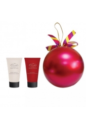 Новогодний подарочный набор парфюмерно-косметический NY-1809 Шар Liss Kroully Skin juice Крем для рук увлажняющий 75 мл + Крем для рук и ногтей 75 мл (арт.A_43488)