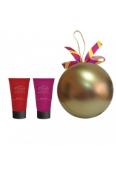 Новогодний подарочный набор парфюмерно-косметический NY-1808 Шар Liss Kroully Skin juice Крем для рук питательный 75 мл + Крем для рук увлажняющий 75 мл (арт.A_43487)