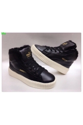 Женские зимние кроссовки Puma Creeper by Rihanna черные (арт.P56643)