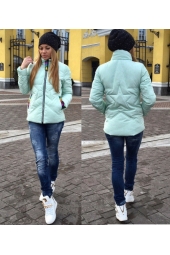 Женская куртка со звездой Moschino мята (арт.88002-6)