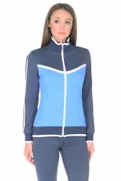 Женский спортивный костюм хлопковый индиго (11L-RR-1045-2)